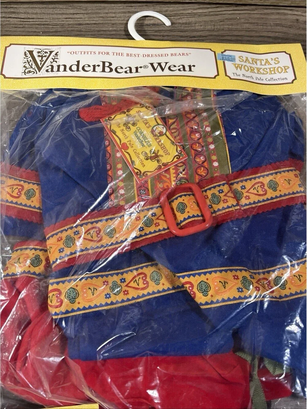 VanderBear Wear 3 Outfits Santa's Workshop North Pole Collection Vintage 1994
